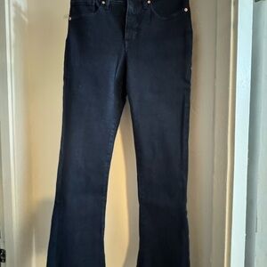 Express Dark Blue Flare Jeans